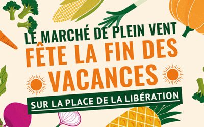 Le marché fête la fin des vacances